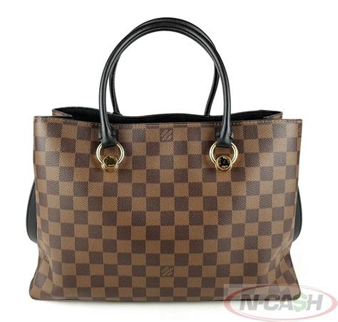 lv v tote|LV Riverside Damier Ebène Canvas .